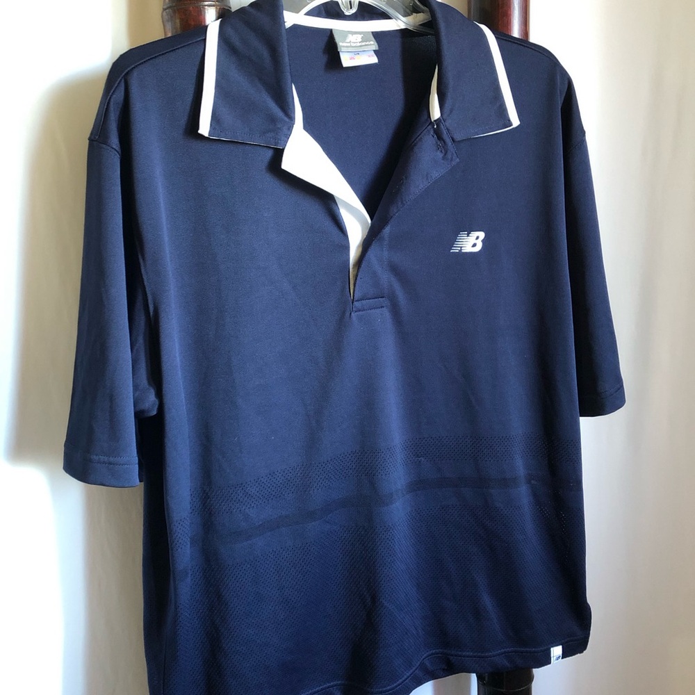 New Balance Men's Navy Polo Shirt